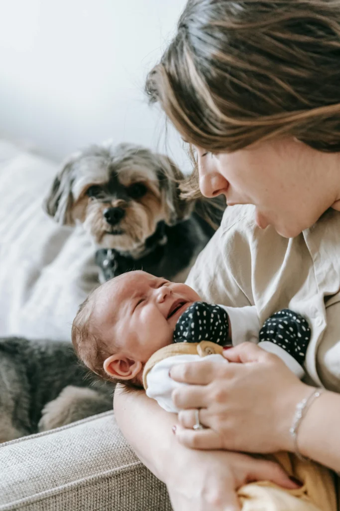 this image show that baby is crying